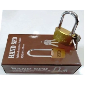 Sarı Uzun Asma Kilit 63MM