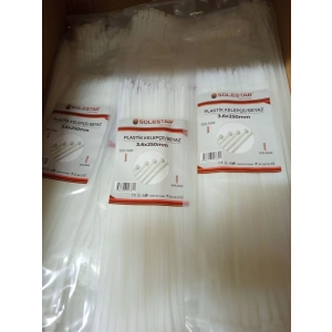 CIRTLI BEYAZ PLASTİK KELEPÇE 3,6X250 MM STR-2042