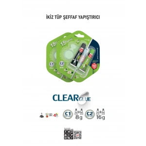 16GR Yapıştırıcı İran Çift Karışım Şeffaf C2