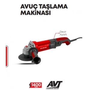 AVUÇ TAŞLAMA MAKİNASI 125MM 1400W STR-1948