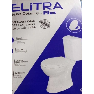 Elitra Plus Klozet Kapağı Yavaş Kapanan