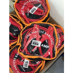 AKÜ TAKVİYE KABLOSU LÜX 1200 AMP 2.2 MT GARANTİLİ
