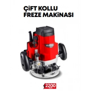STR-1916 ÇİFT KOLLU FREZE MAKİNASI 2200 WATT 1 KOLİ:4 ADE