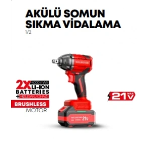 STR-1925 AKÜ.SOMUN SIK.VİDA.1/2 450Nm2*4000MAH BTRY- 5A
