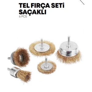 Tel Fırça Seti Saçaklı 6 PCS STR-1096
