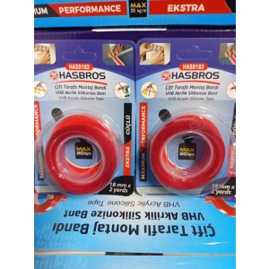 Bant Çift Taraflı Silikonize Vhb 18MM*2MT HAS0183