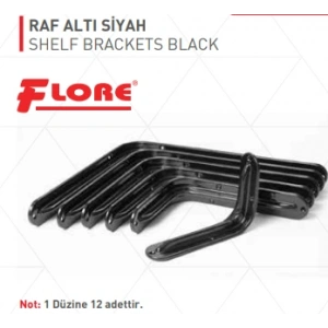 Raf Altı 10X12 Siyah (24 Adet)