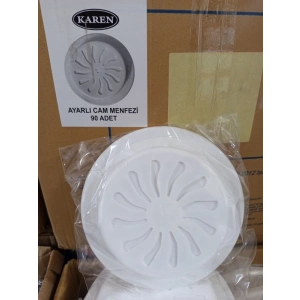 Ayarlı Beyaz Cam Menfezi