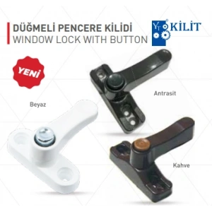 Çocuk Emniyet Kilidi Mandalı Düğmeli Antrasit