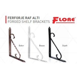 Ferforje Raf Altı Büyük Beyaz