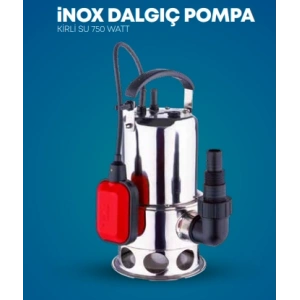 İnox Kirli Su Dalgıç Pompa 750W STR-1787