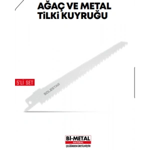 Ağaç Ve Metal Tilki Kuyruğu 5li S1122-HF STR-1283