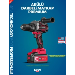 Akülü Darbeli Matkap Premium 13MM 200 N.m 40V 2*4000MAH BATARYA+1HIZLI ŞARJ STR-1980