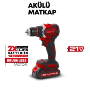 Akülü Matkap 13MM - 21V - 50N.m - 2X2000MAH BATARYA+1 ŞARJ STR-1962