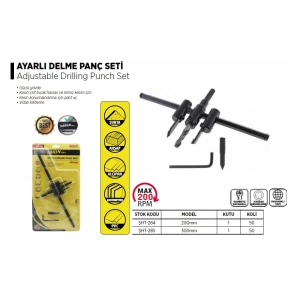 Ayarlı Delme Panç Seti 300MM ŞHT-285