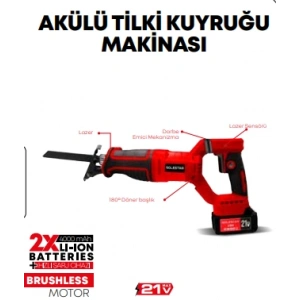 Akülü Tilki Kuyruğu Makinası 21V 150MM STR-1929