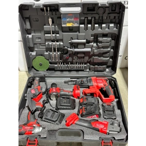 Akülü 5Li Set Testereli Kırmızı 36V 5.0AH BOZ-2505