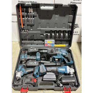 Akülü 4Lü Set Mavi BOZ-2501