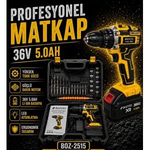 Akülü Matkap 36V 5.0AH BOZ-2515