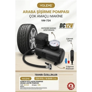 Kompresör Çakmaklık Girişli 12V VM-724