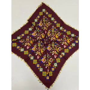Bordo Pullu Yazma