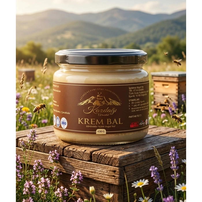 Krem Bal 430g (Sürülebilir %100 Doğal Bal)