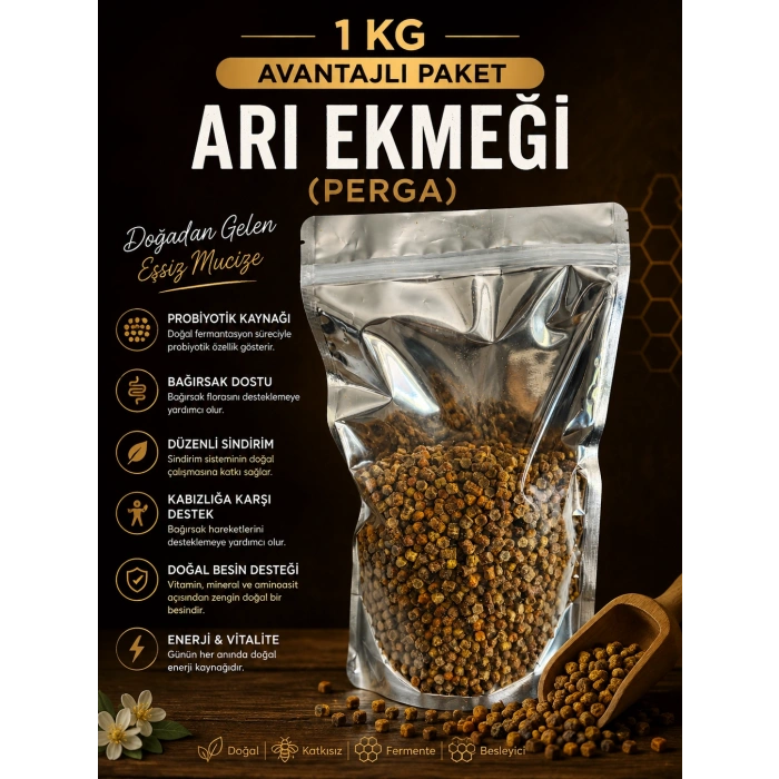 Avantajlı paket 1 KG ARI EKMEĞİ(Perga)