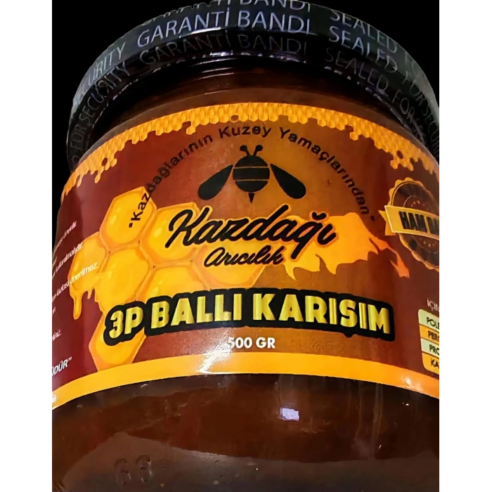 Kazdağı 3 Mix 500g (Çam Balı, Polen, Perga Karışımı)