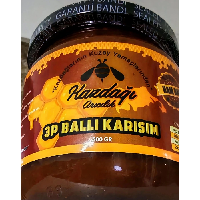 Kazdağı 3 Mix 500g (Çiçek Balı, Polen, Perga Karışımı)