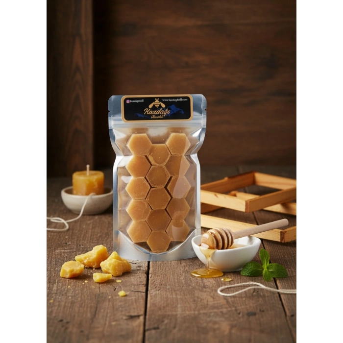 Kazdağı Arıcılık Doğal Bal Mumu 100g