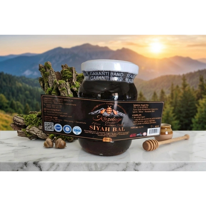 SİYAH BAL( Kazdağları Meşe-Kestane Balı ) 250g