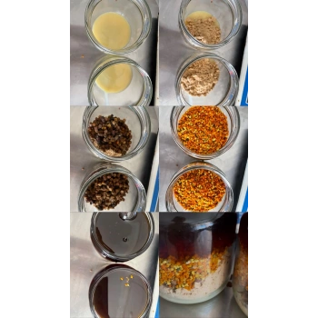 6  LI BOMBA KARIŞIM 500G (Apilarnil , Arı Sütü, Polen , Propolis, Perga,Siyah bal)