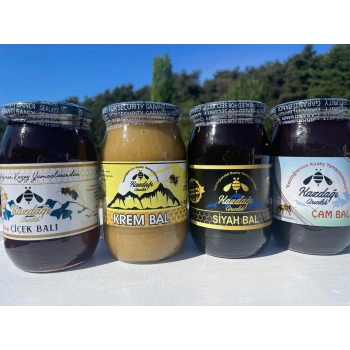 Bal paketim 4 (4x500gr Siyah & Çiçek & Çam & Krem Bal)