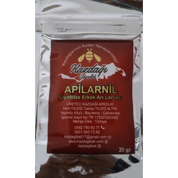Toz Apilarnil 20 gram ( soğuk kurutma -70 derece liyofilizasyon )