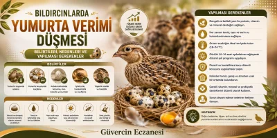 Bıldırcınlarda Yumurta Verimi Düşmesi: Belirtileri, Nedenleri ve Yapılması Gerekenler