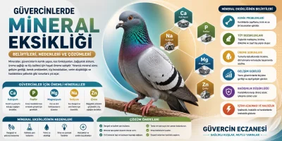 Güvercinlerde Mineral Eksikliği: Belirtileri, Nedenleri ve Yapılması Gerekenler