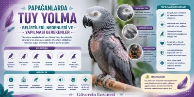 Papağanlarda Tüy Yolma: Belirtileri, Nedenleri ve Yapılması Gerekenler