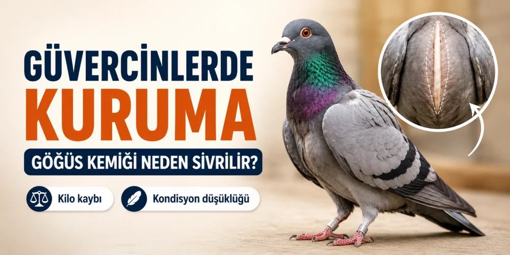 Güvercinlerde Kuruma ve Göğüs Kemiği Sivrilmesi Neden Olur?