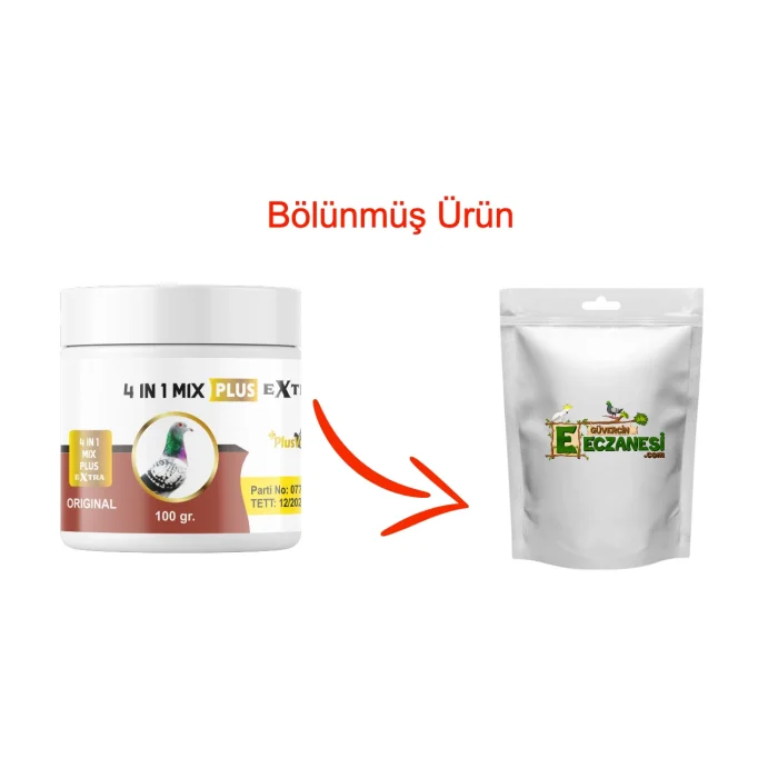 4 in 1 Mix Plus Extra 50 gr bölünmüş