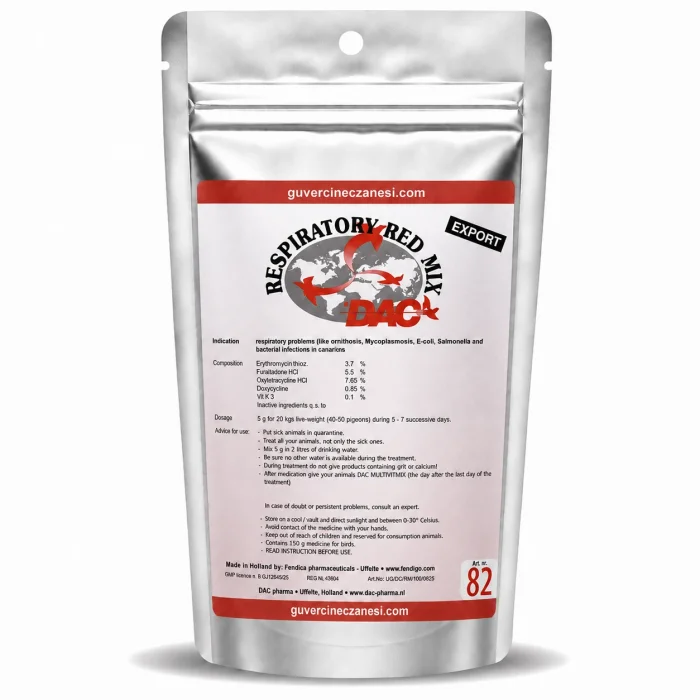 Dac Pharma Respiratory Red Mix 25 gr bölünmüş