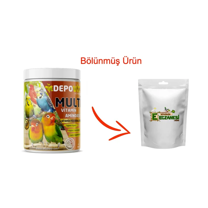 Egzotik Kuşlara Özel Multi Vitamin 100 gr bölünmüş