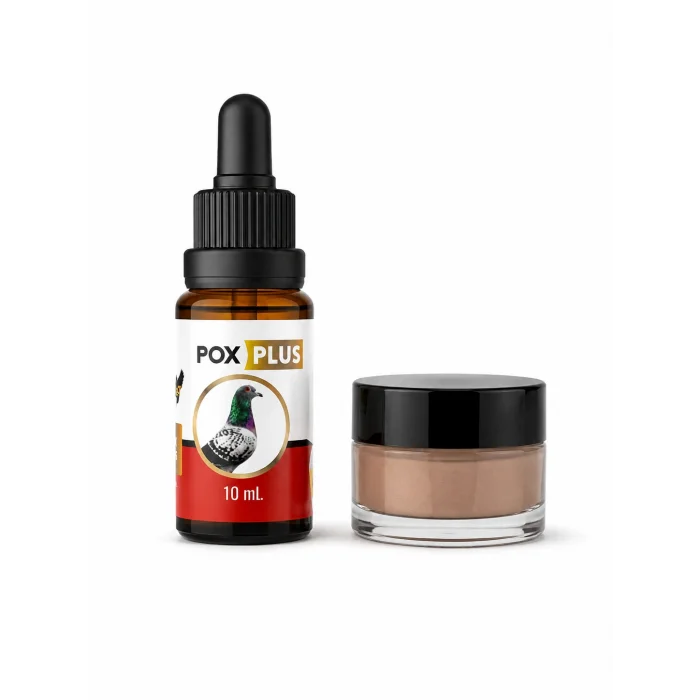 Plusvet Pox Plus Dış çiçek damla set 10 ml + krem