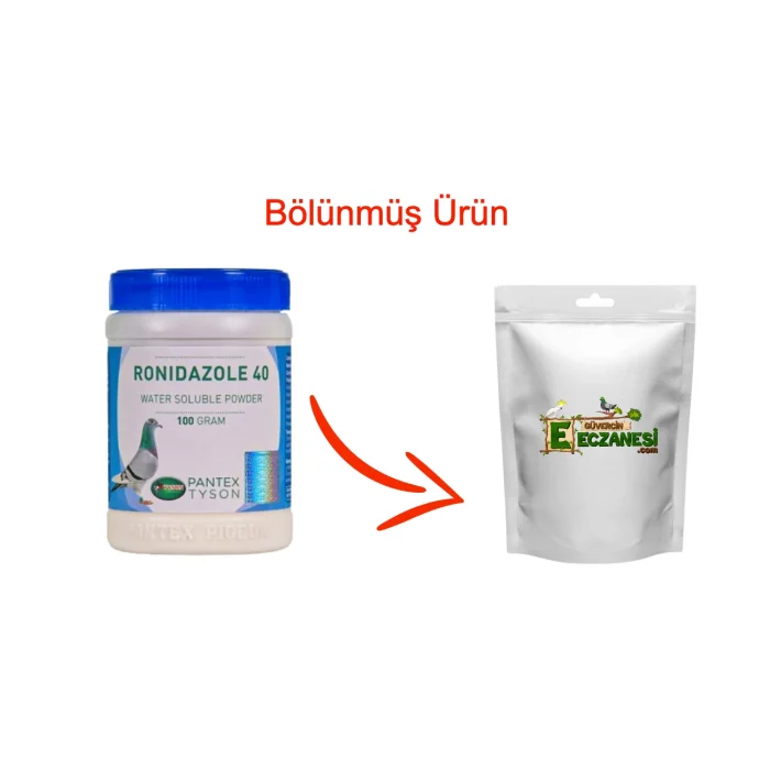 Ronidazole 40 - 50 gr bölünmüş