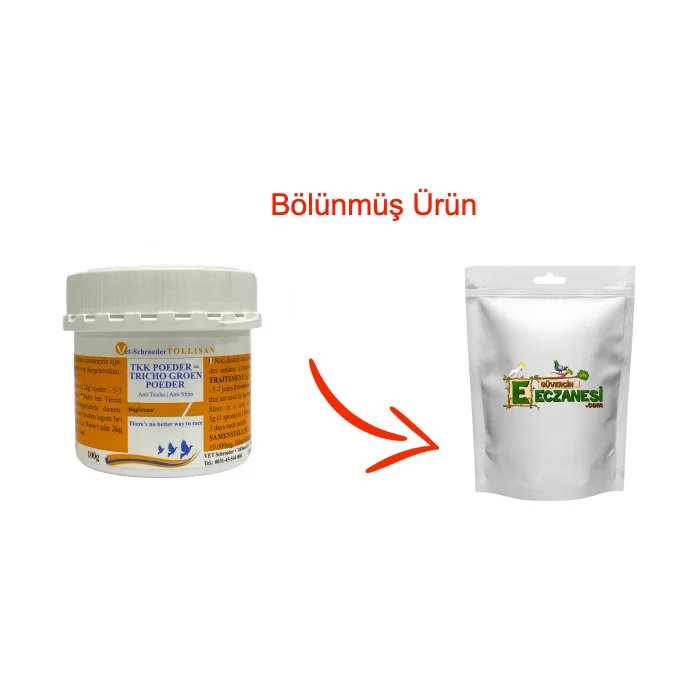 Tkk Poeder 25 gr bölünmüş