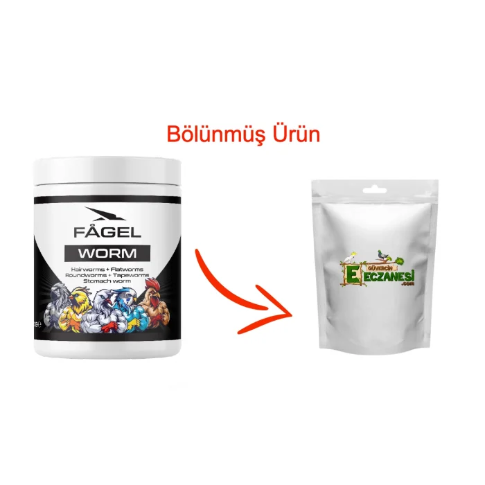 Worm 25 gr bölünmüş