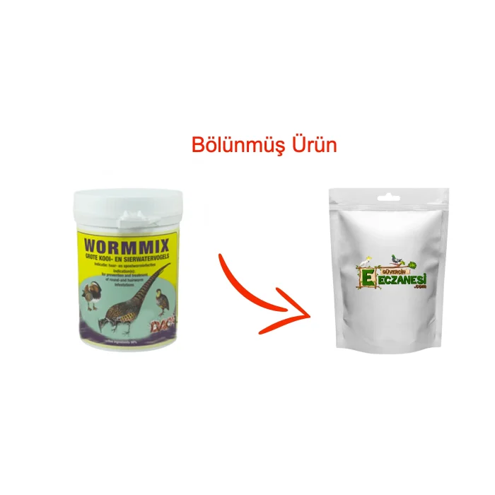 Worm mix iç Parazit 50 gr bölünmüş