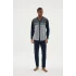 Kocabey Dm-26104 V Yaka Boydan Düğmeli Pijama Takımı