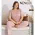 Noyalux 11876 Kadın Battal Kısa Kollu Pijama Takımı