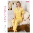 Lovenisa 12100 Kadın Bürümcük Düğmeli Pijama Takımı