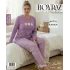 Boyraz BPS-01730  Kadın Battal  Uzun Kollu Pijama Takımı